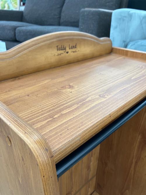 ハンガーラック ブラウン カントリー調 引き出し付