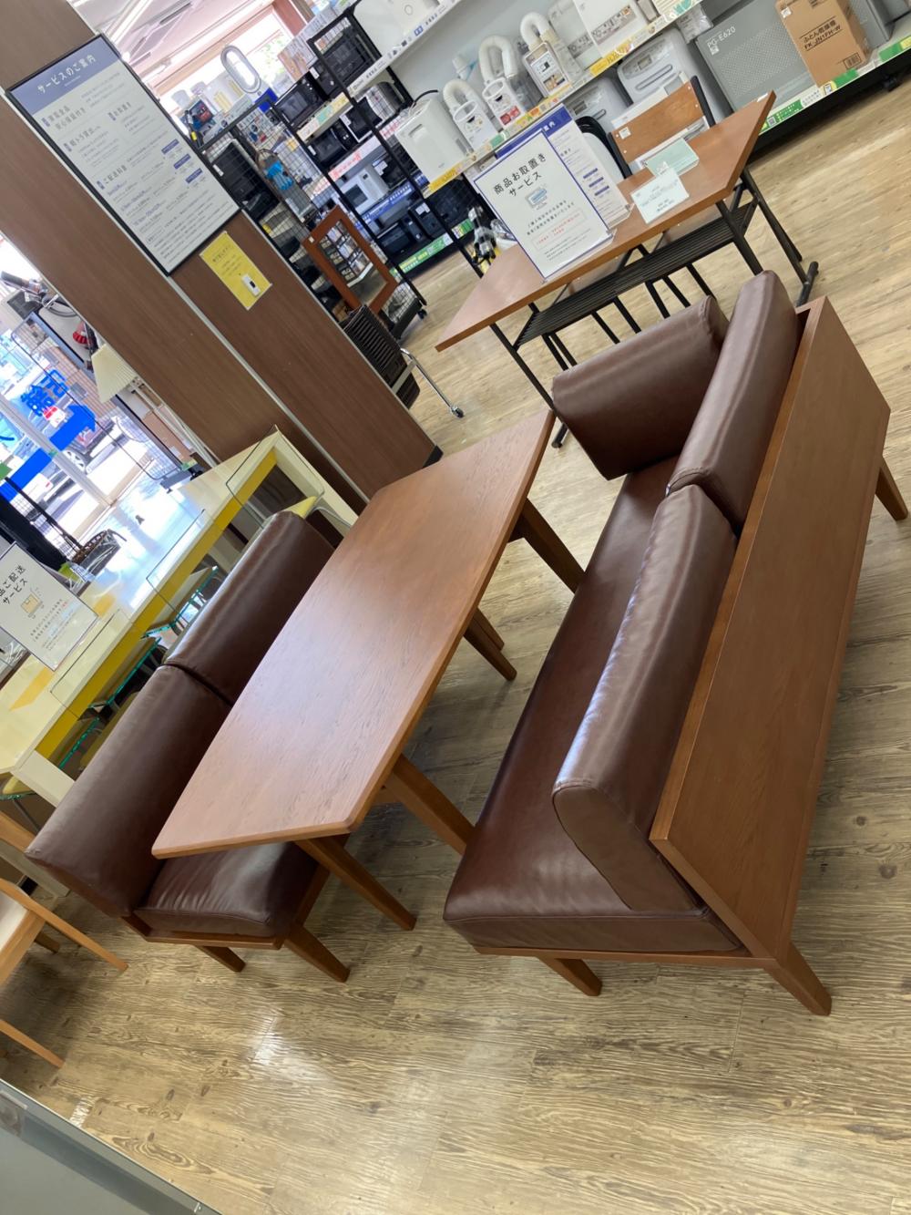 UNICO (ウニコ) ソファダイニング3点セット ブラウン×ナチュラル