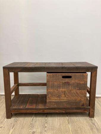 niko and (ニコアンド) ベンチ ブラウン 25 シェルフベンチ BOX付