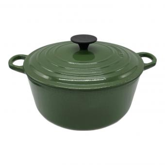 LE CREUSET (ルクルーゼ) 両手鍋 24 グリーン