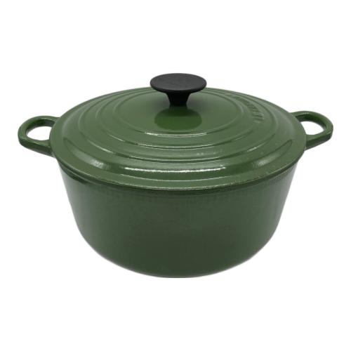 LE CREUSET (ルクルーゼ) 両手鍋 24 グリーン
