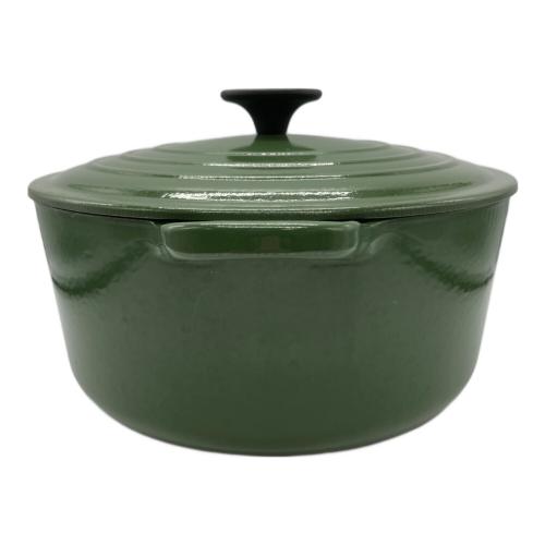 LE CREUSET (ルクルーゼ) 両手鍋 24 グリーン