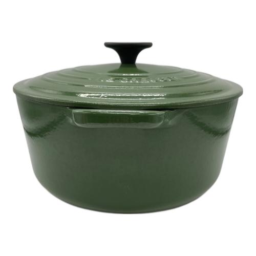 LE CREUSET (ルクルーゼ) 両手鍋 24 グリーン