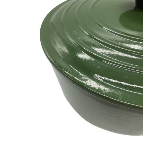 LE CREUSET (ルクルーゼ) 両手鍋 24 グリーン