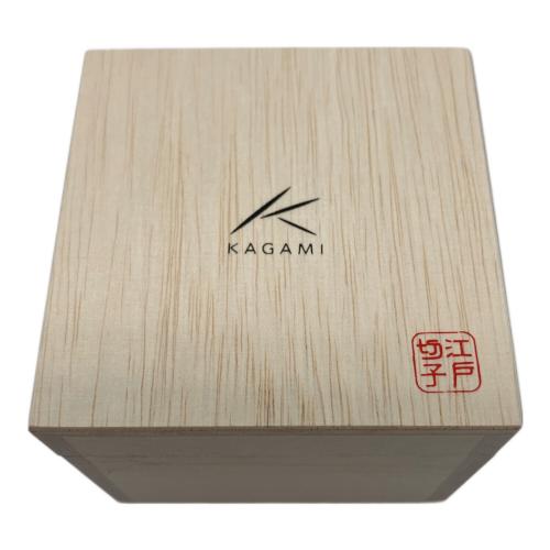KAGAMI CRYSTAL (カガミクリスタル) 江戸切子 鍋谷淳一作 冷酒杯 風華