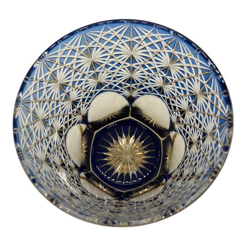 KAGAMI CRYSTAL (カガミクリスタル) 江戸切子 鍋谷淳一 重ね色目 ロックグラス 大菊