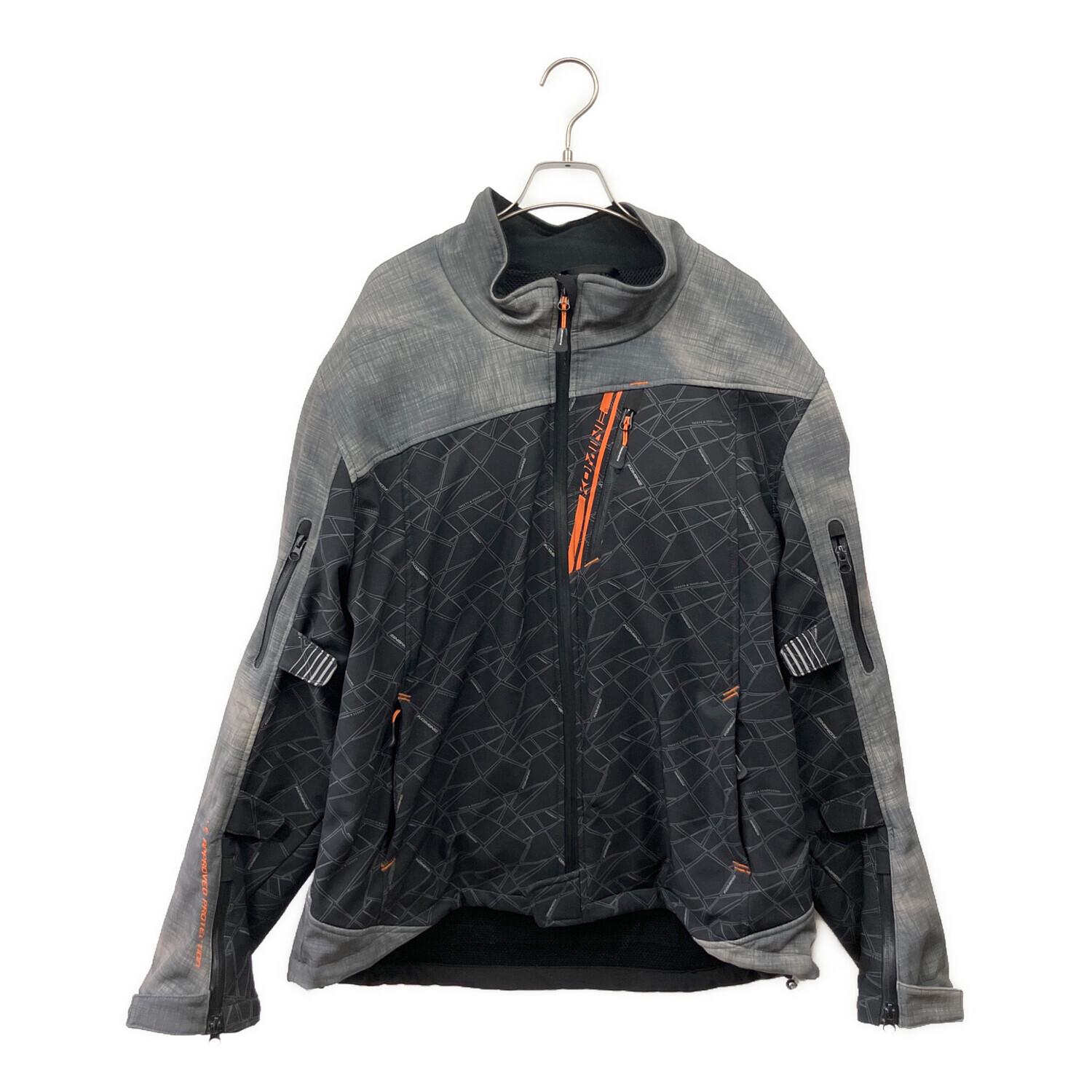 KOMINE　サイズ大　ライダージャケット×2セット売り(ばら売り不可） KOMINE (コミネ) ライダースジャケット グレー×ブラック サイズ:3XL