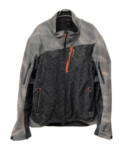 KOMINE (コミネ) ライダースジャケット グレー×ブラック サイズ:3XL