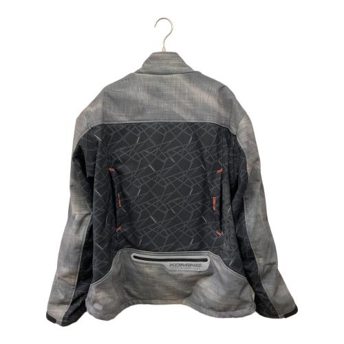 KOMINE (コミネ) ライダースジャケット グレー×ブラック サイズ:3XL