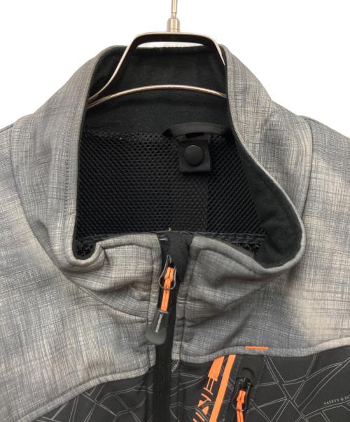 KOMINE (コミネ) ライダースジャケット グレー×ブラック サイズ:3XL