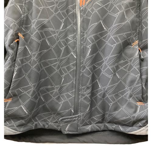 KOMINE (コミネ) ライダースジャケット グレー×ブラック サイズ:3XL