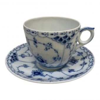 ROYAL COPENHAGEN (ロイヤル・コペンハーゲン) カップ&ソーサー ブルーフルーテッド・ハーフレース