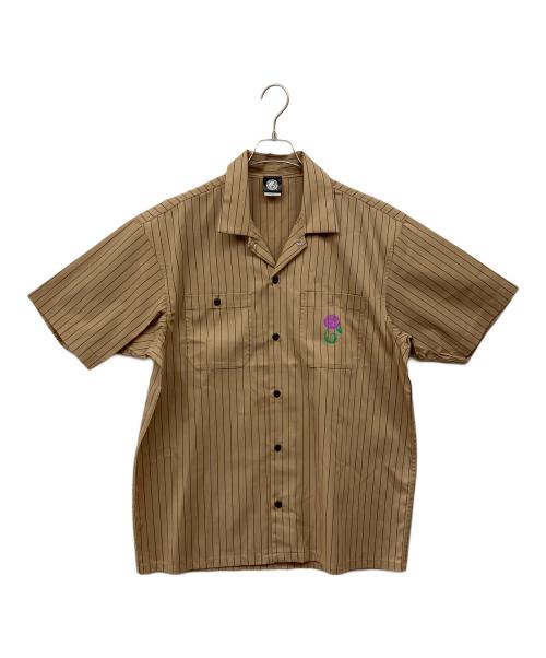 新日本プロレス (シンニチプロレス) 半袖シャツ ベージュ サイズ:XL