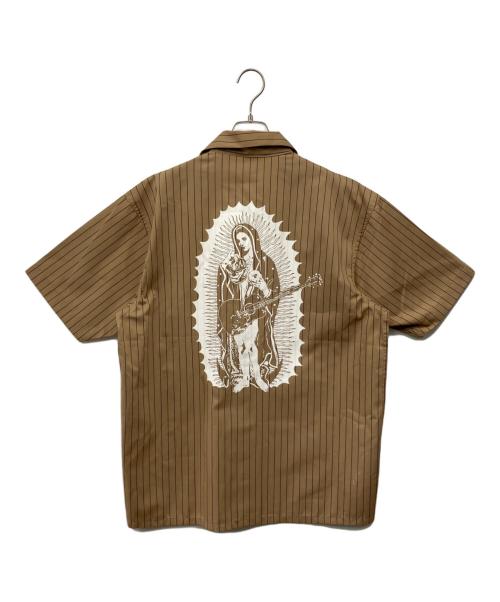 新日本プロレス (シンニチプロレス) 半袖シャツ ベージュ サイズ:XL