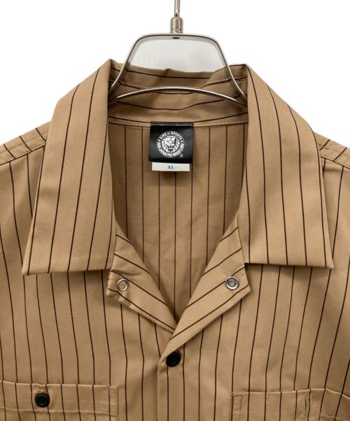 新日本プロレス (シンニチプロレス) 半袖シャツ ベージュ サイズ:XL