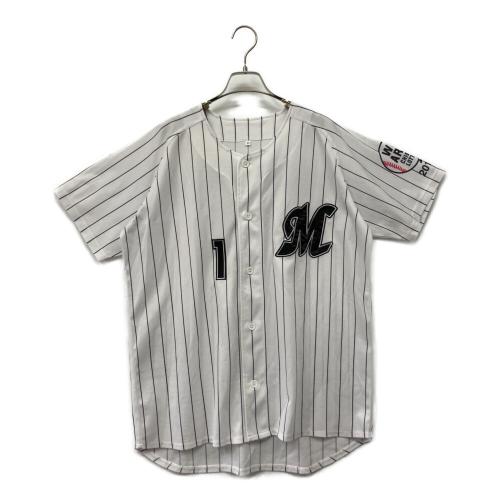 千葉ロッテマリーンズ (チバロッテマリーンズ) FUJIWARA 1 応援グッズ ホワイト×ブラック