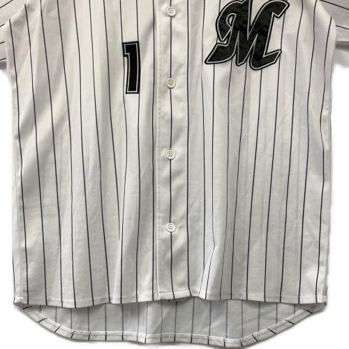 千葉ロッテマリーンズ (チバロッテマリーンズ) FUJIWARA 1 応援グッズ ホワイト×ブラック