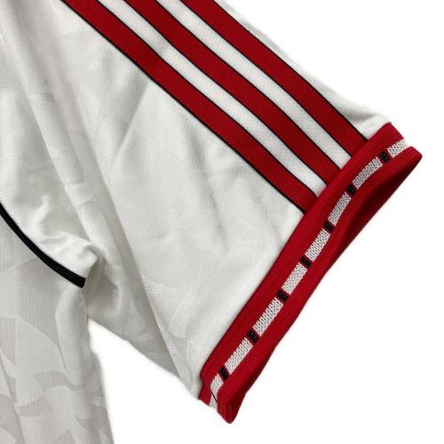 adidas (アディダス) サッカーユニフォーム JF0376 マンチェスター・ユナイテッド '91 アウェイジャージー メンズ SIZE M ホワイト×レッド