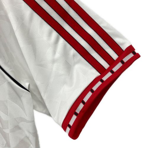 adidas (アディダス) サッカーユニフォーム JF0376 マンチェスター・ユナイテッド '91 アウェイジャージー メンズ SIZE XL ホワイト×レッド