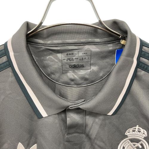 adidas (アディダス) サッカーユニフォーム IY1763 レアル・マドリード 24/25 サードユニフォーム メンズ SIZE 3XL グレー