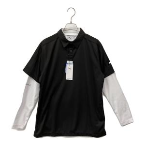 PUMA (プーマ) ゴルフウェア(トップス) 600019 01 メンズ SIZE L ホワイト×ブラック