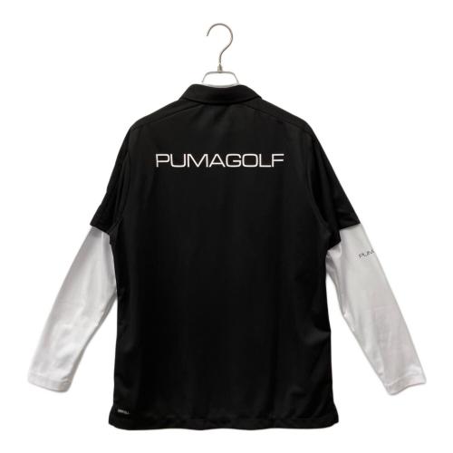 PUMA (プーマ) ゴルフウェア(トップス) 600019 01 メンズ SIZE L ホワイト×ブラック
