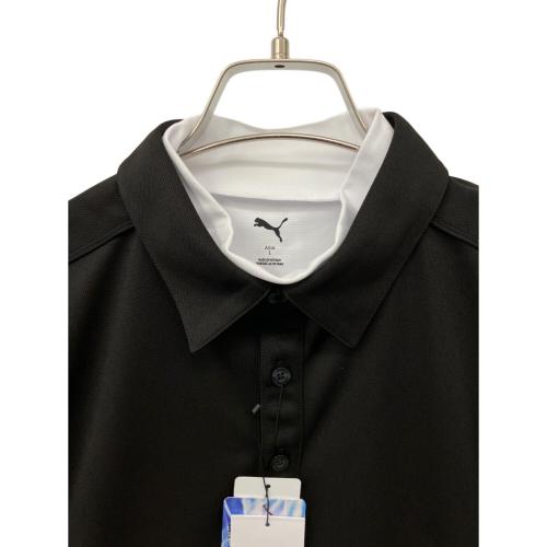 PUMA (プーマ) ゴルフウェア(トップス) 600019 01 メンズ SIZE L ホワイト×ブラック