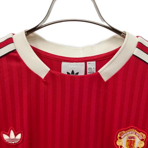 マンチェスターユナイテッド サッカーユニフォーム JF0386 テラスアイコン ジャージー メンズ SIZE 4L レッド
