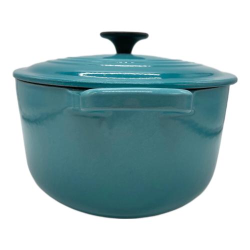 LE CREUSET (ルクルーゼ) 両手鍋 SIZE 27 スカイブルー ココット・オーバル