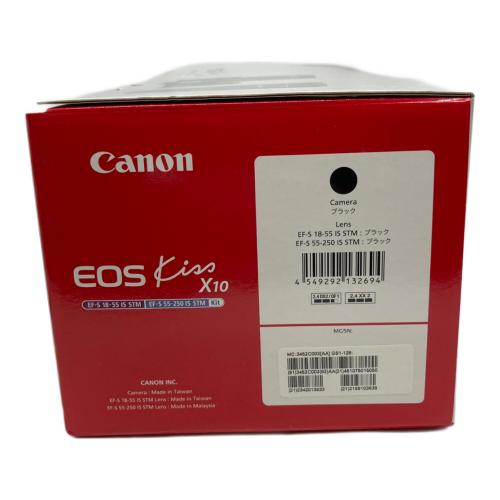CANON (キヤノン) デジタル一眼レフカメラ EOS Kiss X10 ダブルズームレンズキット