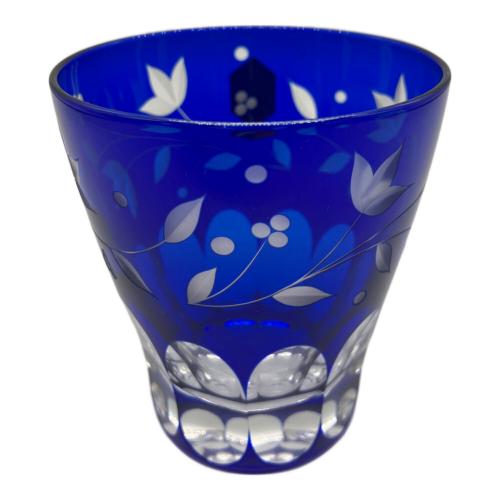 彩鳳 (サイホウ) 江戸切子 ミニオールド ルリ