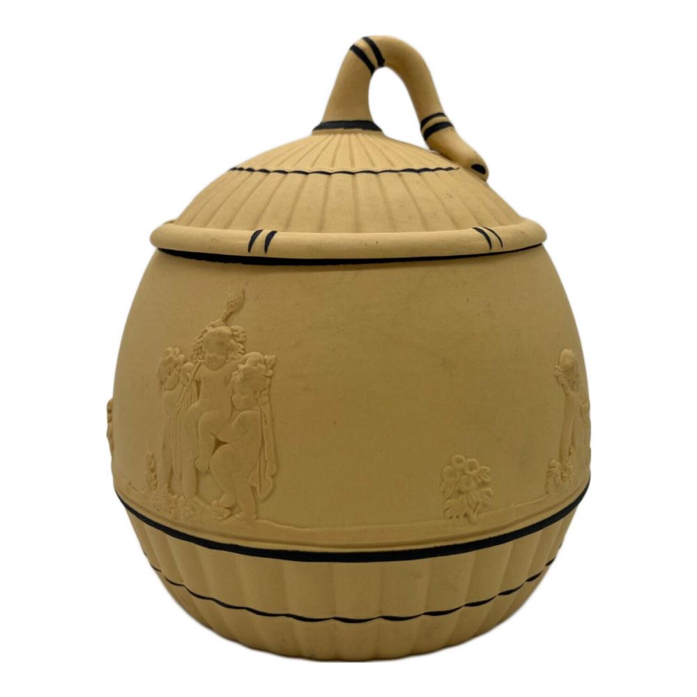 ウェッジウッド の 陶器 の シュガーボックス （ 砂糖入れ ） Wedgwood (ウェッジウッド) シュガーポット ブラックオンケーン