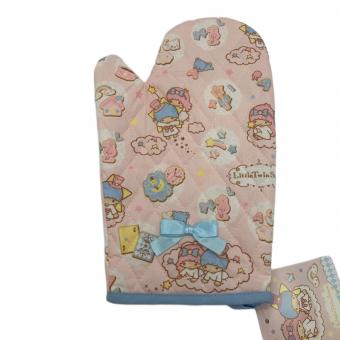 サンリオグッズ 2011年発売 リトルツインスターズ 鍋敷き&ミトンセット