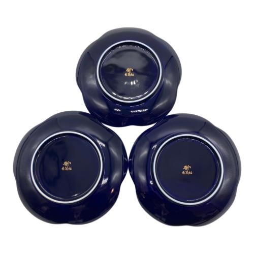 香蘭社 (コウランシャ) 銘々皿 瑠璃 鶴