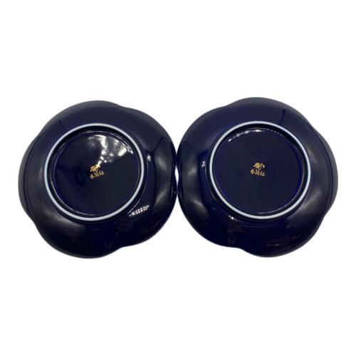 香蘭社 (コウランシャ) 銘々皿 瑠璃 鶴