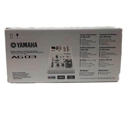 YAMAHA (ヤマハ) ウェブキャスティングミキサー AG03 YCAM01611