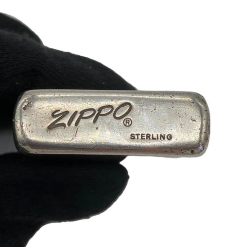 ZIPPO スターリングシルバー　筆記体ロゴ左寄り インサイドユニットB刻印