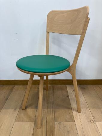 天童木工 (テンドウモッコウ) チェア T-3267WB-NT @ ナチュラル×グリーン bambi