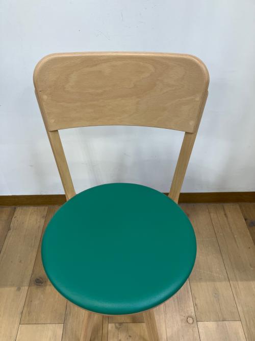 天童木工 (テンドウモッコウ) チェア T-3267WB-NT @ ナチュラル×グリーン bambi