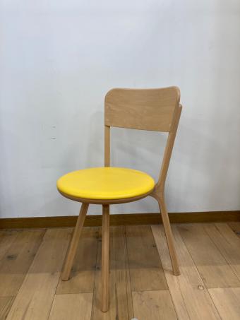 天童木工 (テンドウモッコウ) チェア T-3267WB-NT @ ナチュラル×イエロー bambi