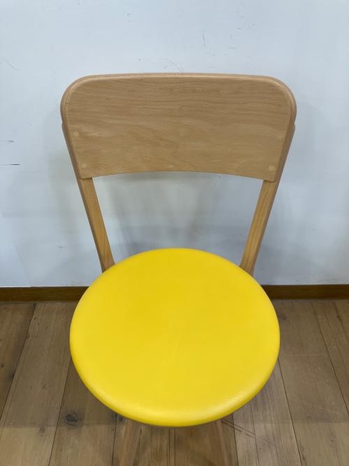 天童木工 (テンドウモッコウ) チェア T-3267WB-NT @ ナチュラル×イエロー bambi