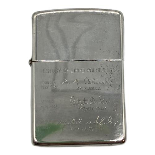 ZIPPO (ジッポ) オイルライター 1993年製 HISTORY PRESIDENTS スターリング