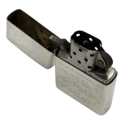 ZIPPO (ジッポ) オイルライター 1993年製 HISTORY PRESIDENTS スターリング