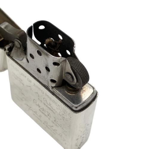 ZIPPO (ジッポ) オイルライター 1993年製 HISTORY PRESIDENTS スターリング