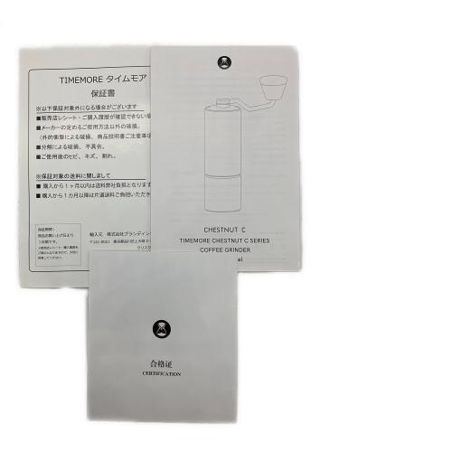 TIME MORE (タイムモア) マニュアルコーヒーグラインダー CHESTNUT C2