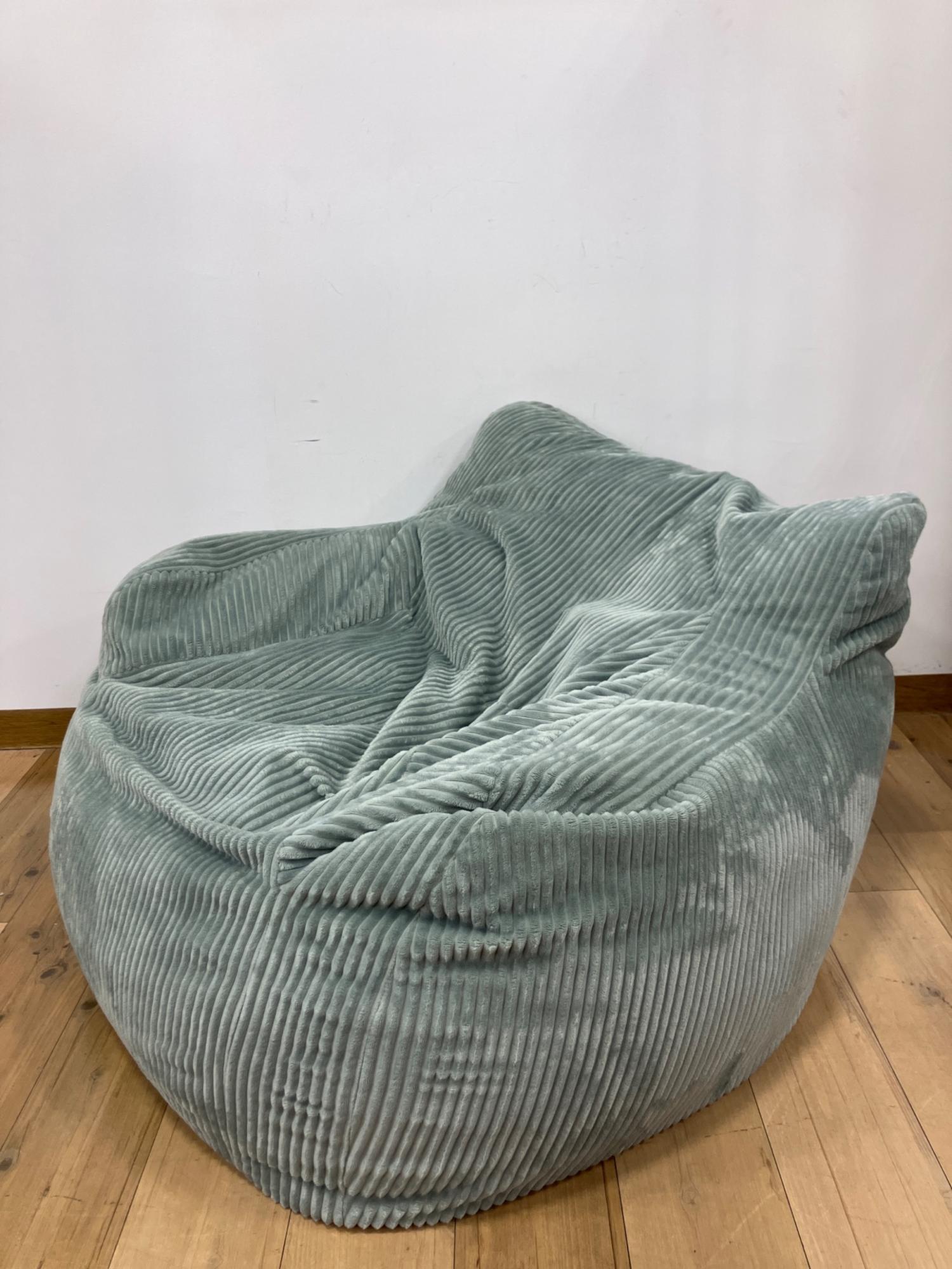 LOOSY コーデュロイビーズクッション オットマン付 幅95cm×奥行き90cm