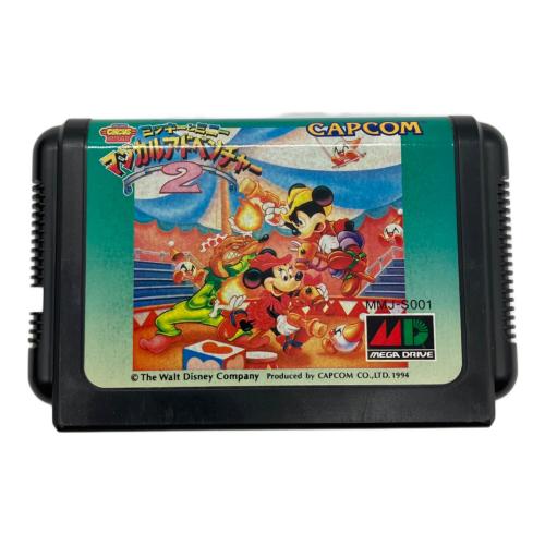 ミッキーとミニー マジカルアドベンチャー2 メガドライブ用ソフト 箱ヨゴレ有 -