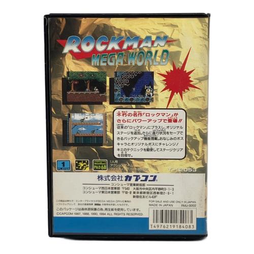 ロックマン メガワールド メガドライブ用ソフト 箱ヨゴレ・破損有 -