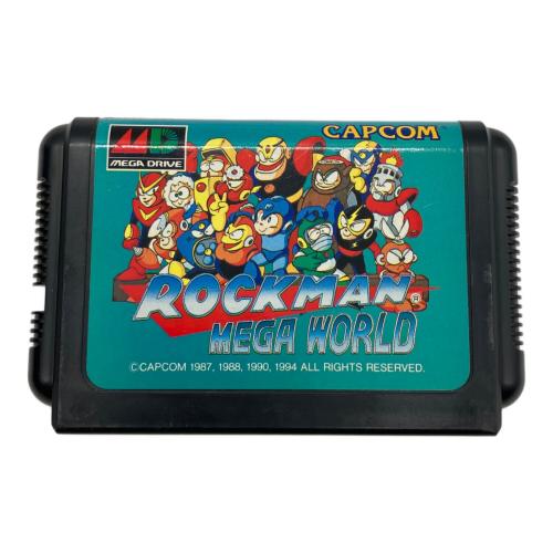 ロックマン メガワールド メガドライブ用ソフト 箱ヨゴレ・破損有 -