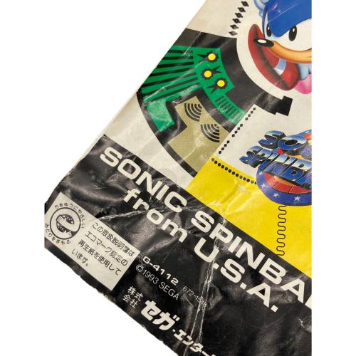 ソニック・スピンボール メガドライブ用ソフト 箱ヨゴレ有 -